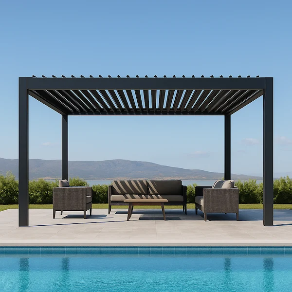 Pérgola orientable 4×4 aluminio