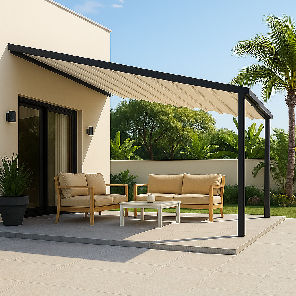 pérgola adosada premium