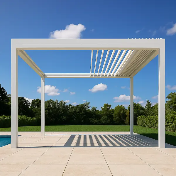 pérgola bioclimática retráctil 3x3