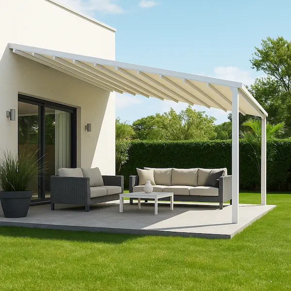 pérgola lona jardín 3x5