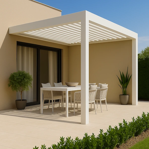 pérgola ori 3×3 lamas orientables