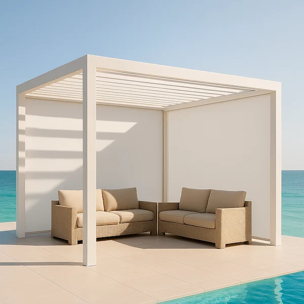pérgola orientable ori playa