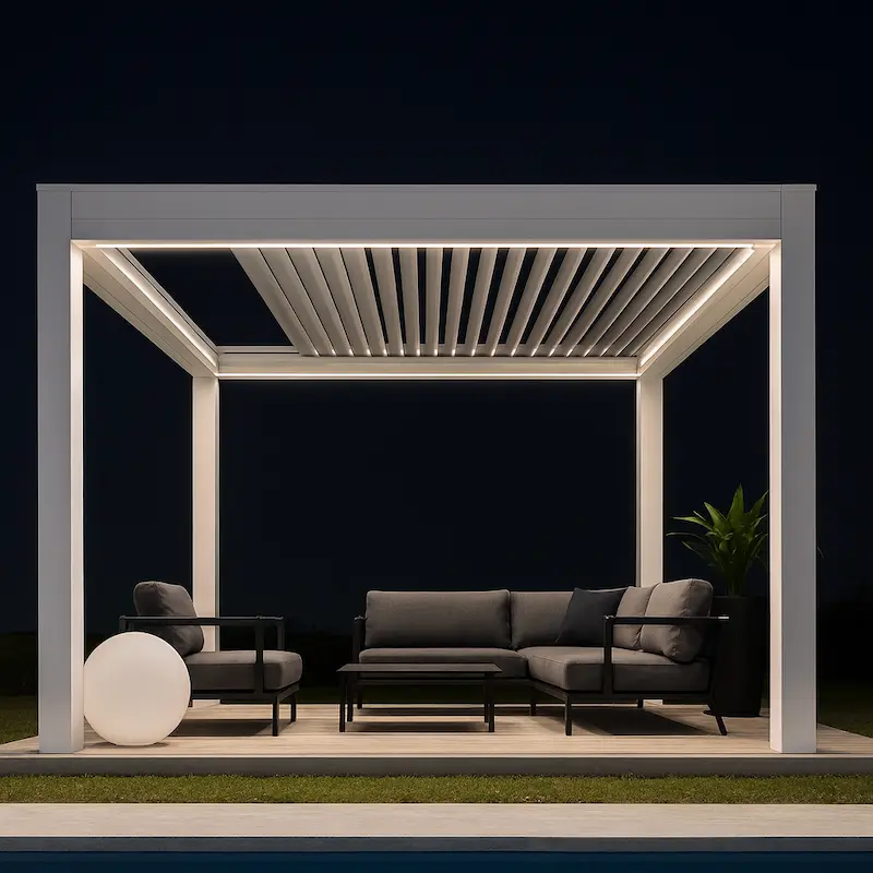 lamas retráctiles blanca